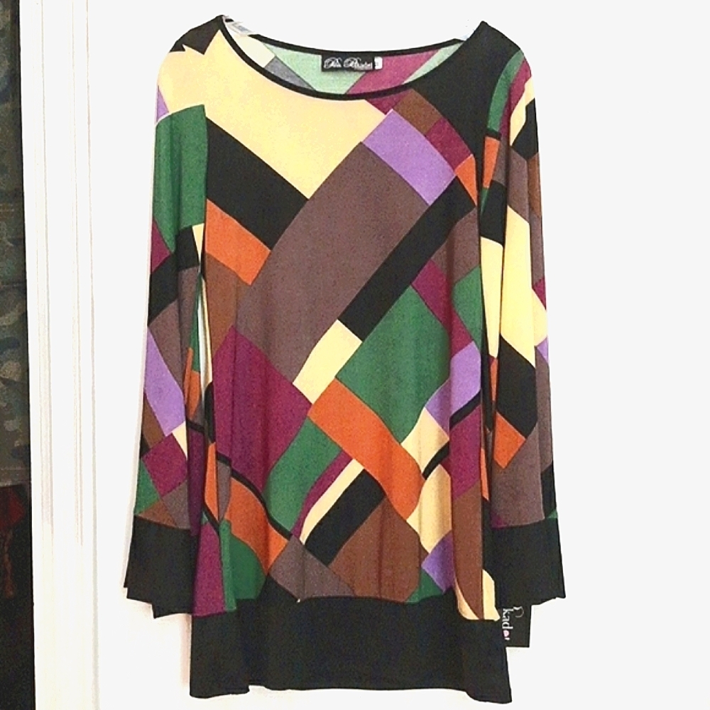 GEO PRINT TUNIC DRESS